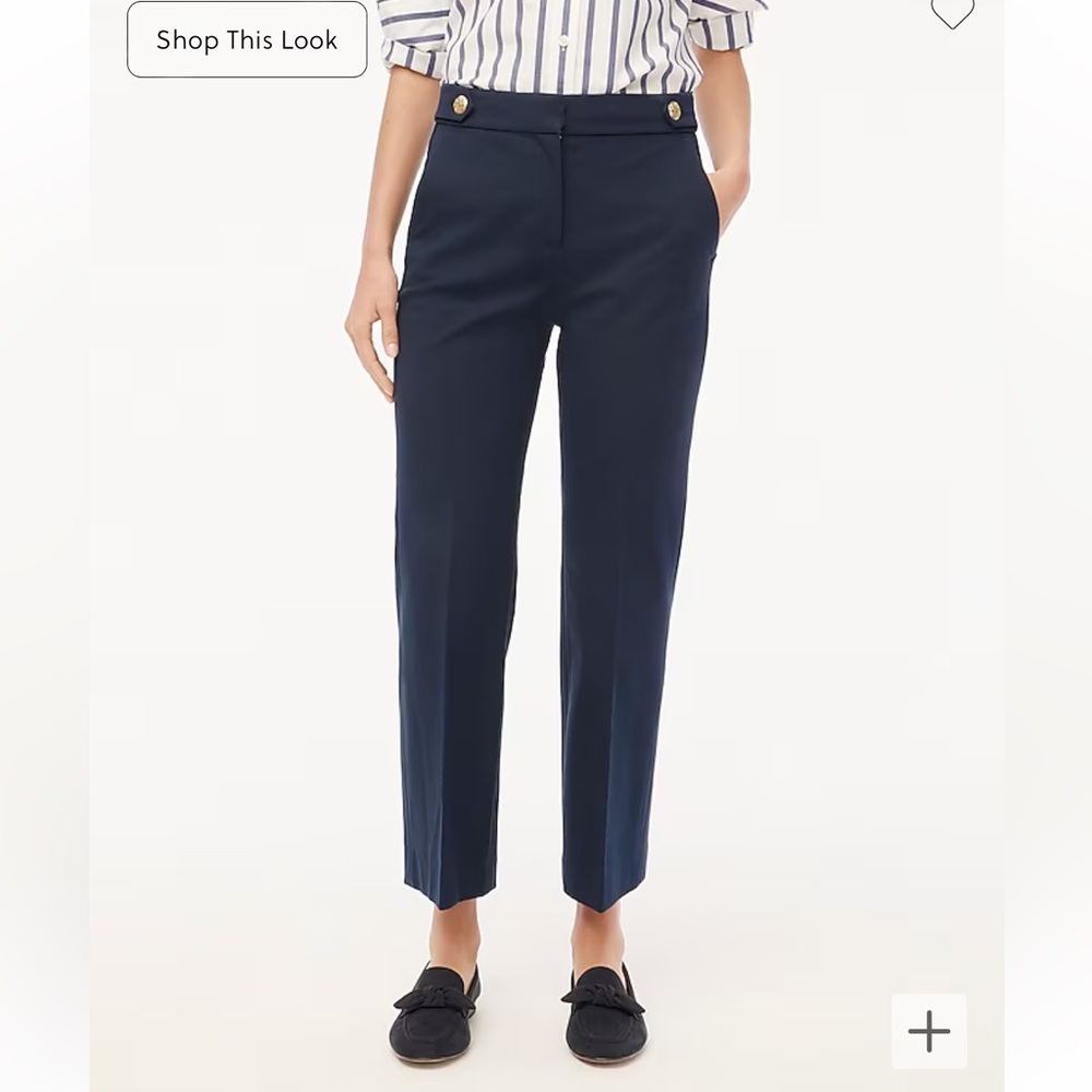 J Crew Factory NWT cropped wide leg sailor trousers size 4